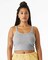 BELLA + CANVAS Women’s Micro Rib Spaghetti Strap Tank Top for Layering & Custom Print Fitted Cami